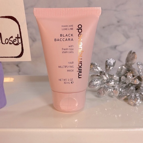 Miriam Quevedo Black Baccara Hair Multiplying Mask, NEW -Travel Size 30 ml - Picture 2 of 10